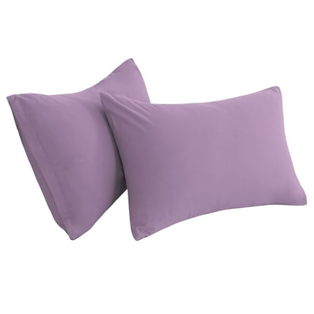 Unique Bargains 2-Piece Soft Microfiber Pillowcases, Travel, Lavender