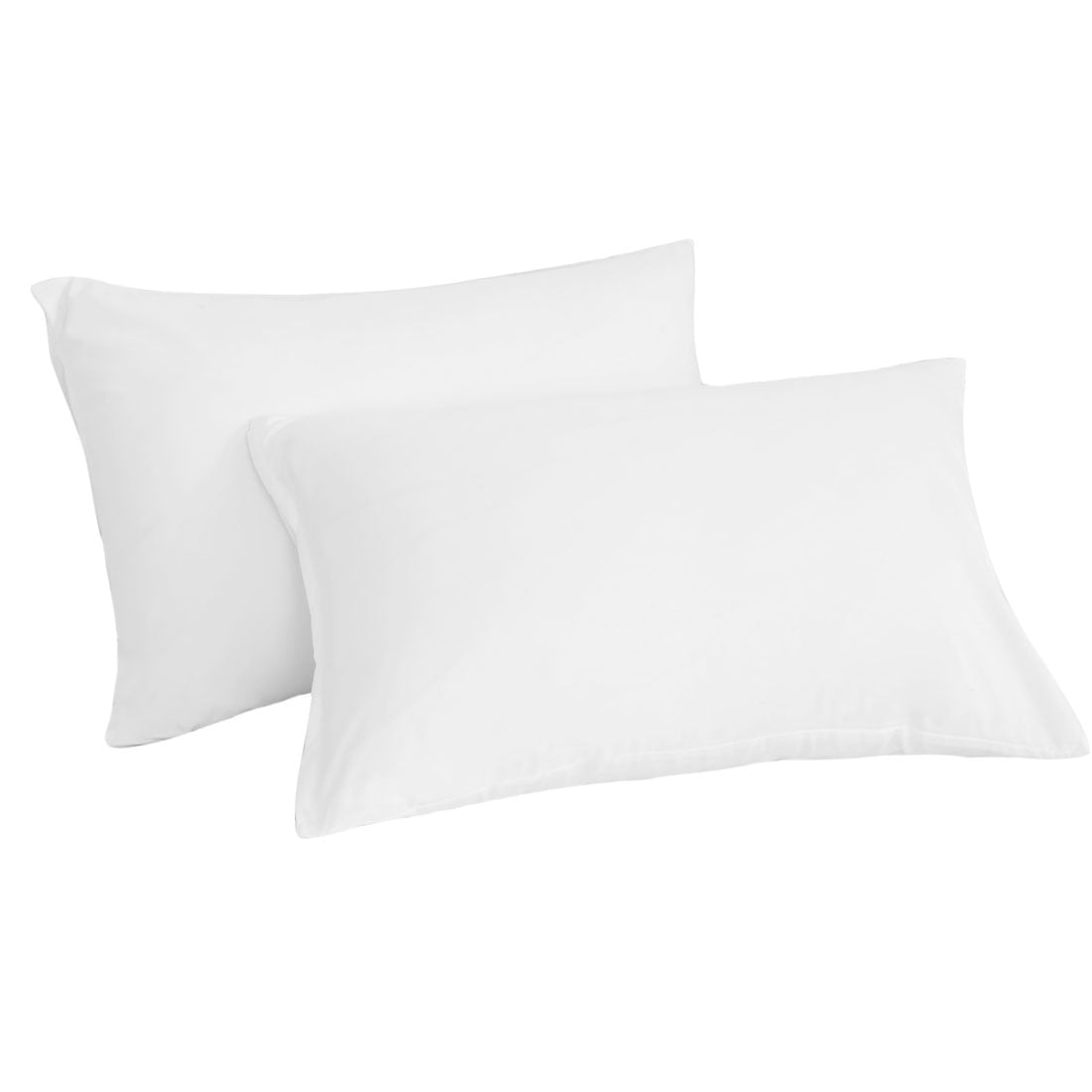 Unique Bargains 2-Piece Soft Microfiber Pillowcases, Travel, White