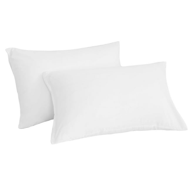 Unique Bargains 2Piece Soft Microfiber Pillowcases, Travel, White