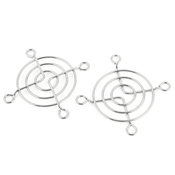 Unique Bargains 2 Pieces Metal Wire Finger Guard Protect Grill for 50mm Computer PC Cooling Fan