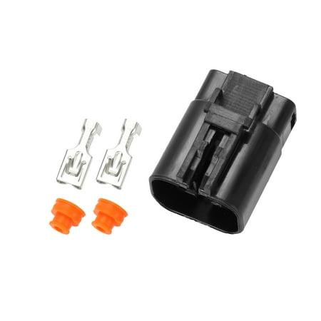 Unique Bargains 2 Pin Air Cooler Fan Generator Connector Plug Female Wire Terminal Connector for Excavator 1 Set