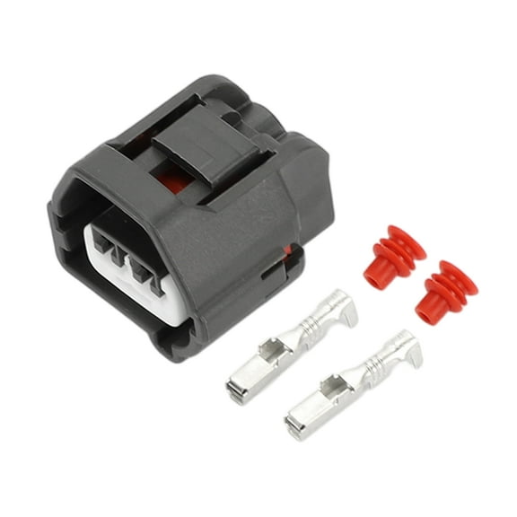 Unique Bargains 2 Pin Crankshaft Sensor Connector Plug Waterproof Female Wire Terminal Connector for Toyota 1 Set