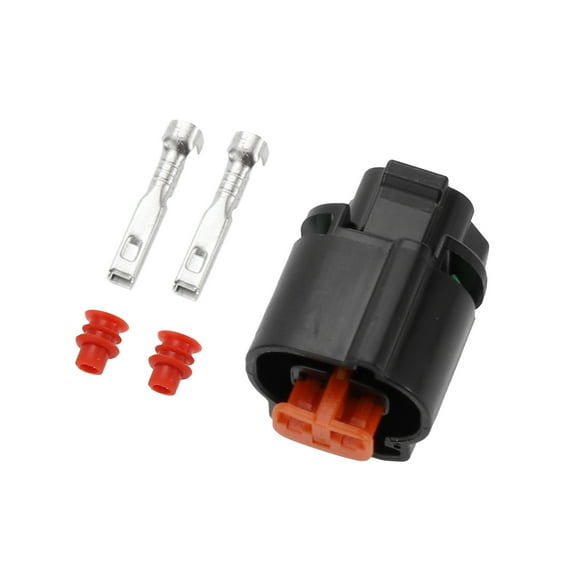 Unique Bargains 2 Pin Front Indicator Lights Connector Plug Waterproof Female Wire Terminal Connector for Kawasaki 1 Set