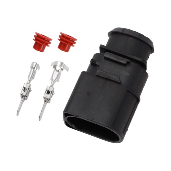 Unique Bargains 2 Pin Fuel Injectors Connector Plug Male Wire Terminal Connector for Volkswagen