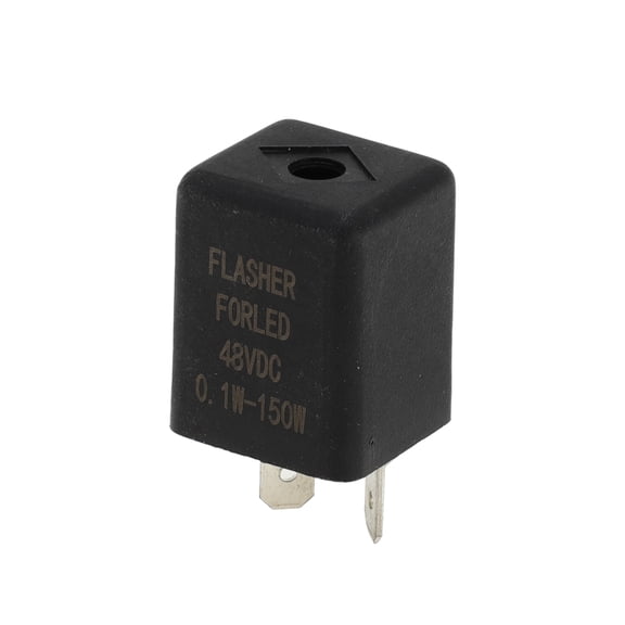 Unique Bargains 2 Pins 48V 10A Auto Relay Waterproof Car Relay Car Motorcycle Truck Boat Multi Purpose 1 Pc Black Asymmetrical