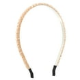 thumbnail image 1 of Unique Bargains 1 Pcs 2 Rows Rhinestone Headband Hairband for Women 0.31 Inch Wide Champagne, 1 of 7