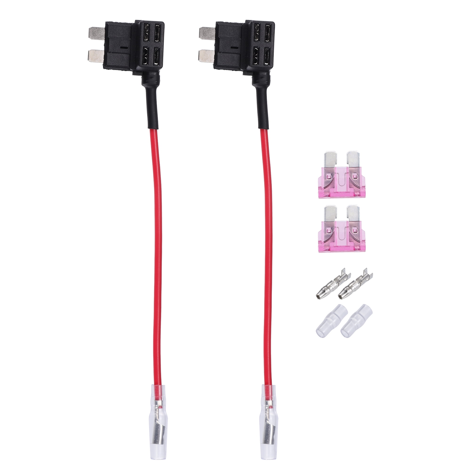 Unique Bargains 2 Set 32V Standard Unversial Fuse Adapter Tap Fuse Kit