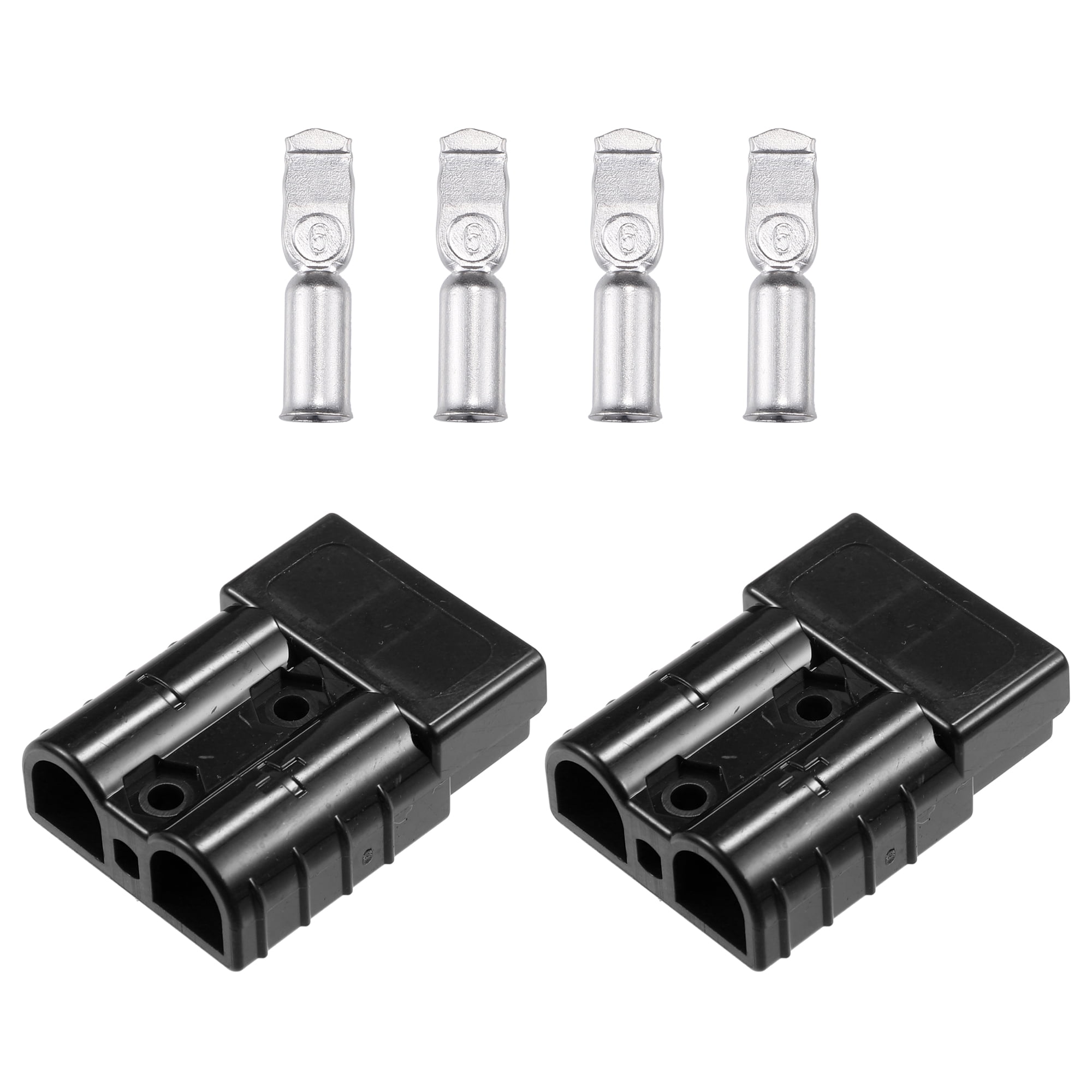 Buy QWORK 175 Amp Battery Quick Connector Kit, 1 Pair 4 AWG Power Connector  Plug Terminals For Forklift Trailer, image size:2000x2000
