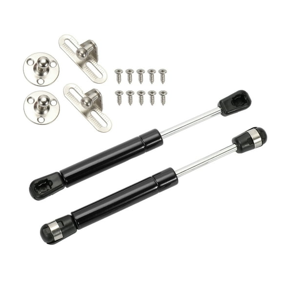 Unique Bargains 2 Set 7.5 inch 25Lbs/110N Black Lift Supports Struts Shocks Gas Spring with Bracket Ball Stud for RV Car
