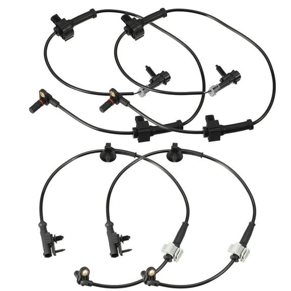 Unique Bargains 2 Set ABS Wheel Speed Sensor Front Rear 20938121 10384745 15872664 20763148 for Chevy for GMC