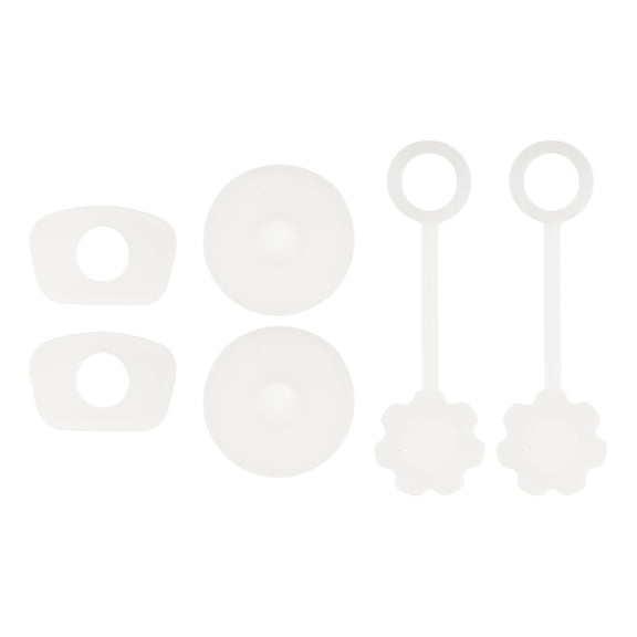 Unique Bargains 2 Set Dust-Proof 40oz Straw Cover Clear Silicone