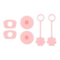 thumbnail image 1 of Unique Bargains 2 Set Dust-Proof 40oz Straw Cover Pink Silicone, 1 of 5