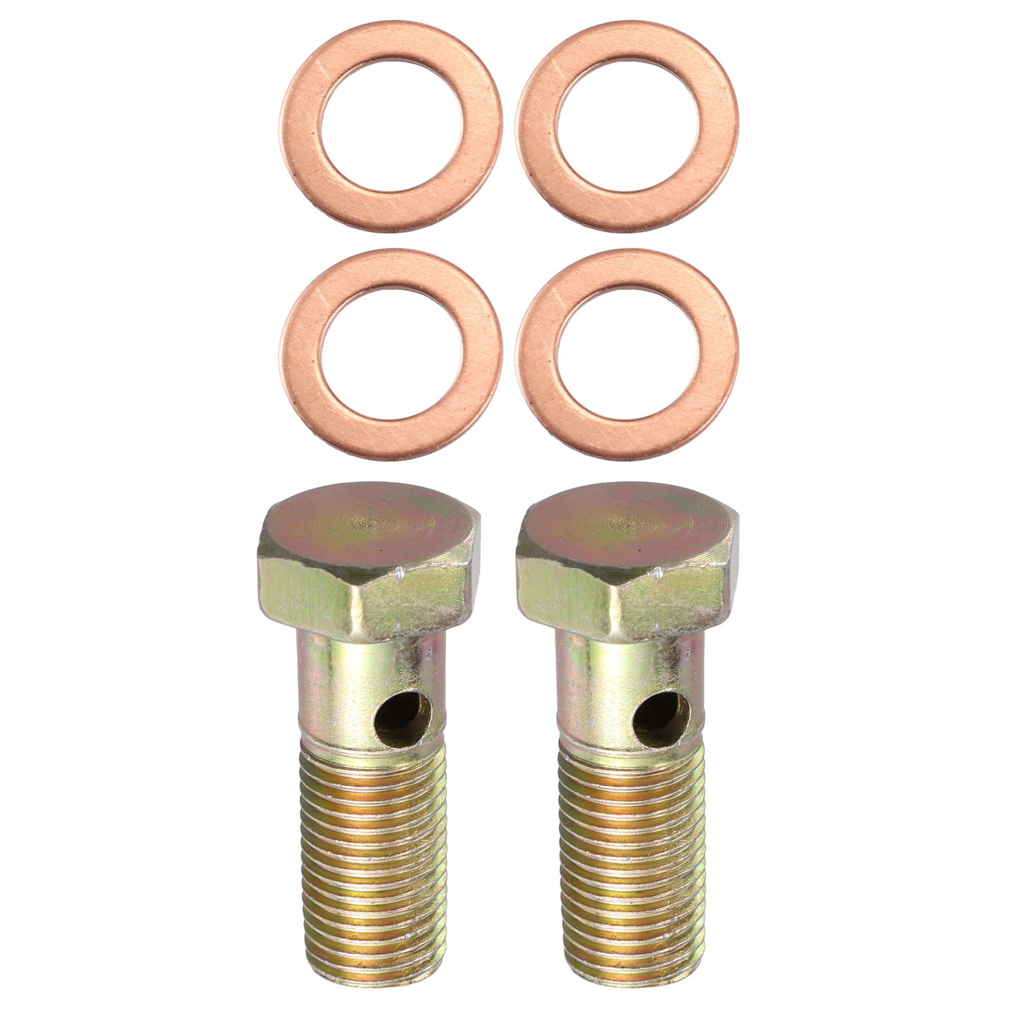 Unique Bargains 2 Set Single Banjo Bolt Brake Fitting Adapter Kit M12x1 ...