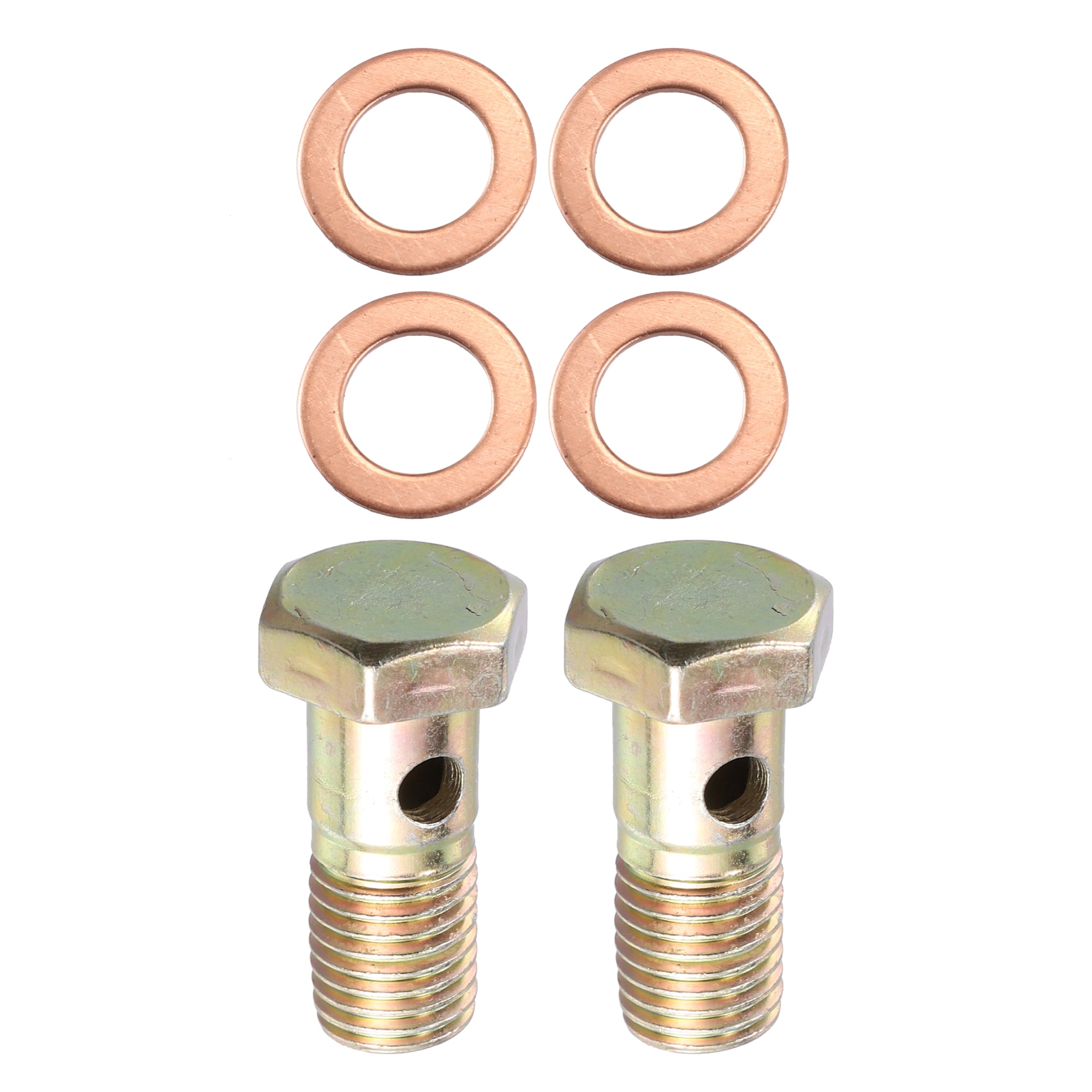 Unique Bargains 2 Set Single Banjo Bolt Brake Fitting Adapter Kit M12x1 ...