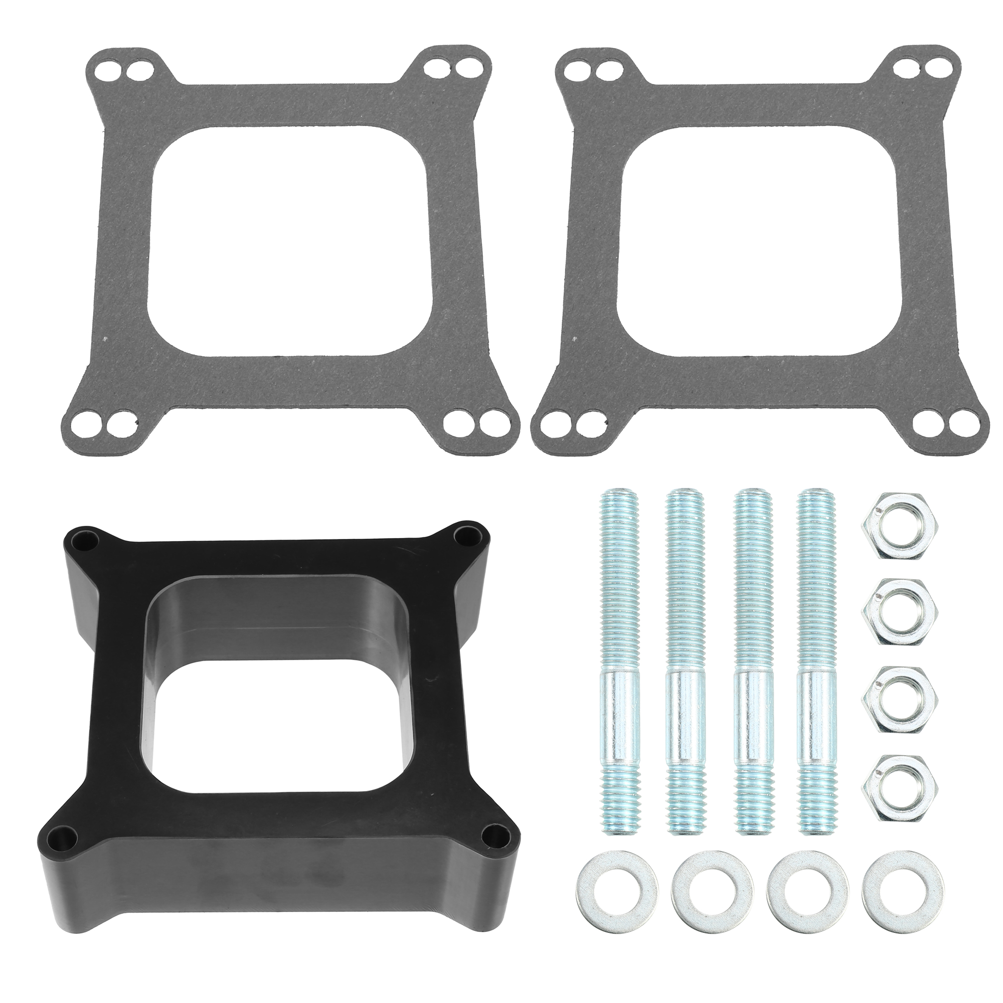 Unique Bargains 2" Tall Open Phenolic Plastic Carburetor Spacer for Chevy for Ford SBC BBC BB