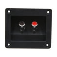 thumbnail image 1 of Unique Bargains 2 Way Square Binding Post Speaker Box Terminal Cup Plate Connector Board for Car, 1 of 4
