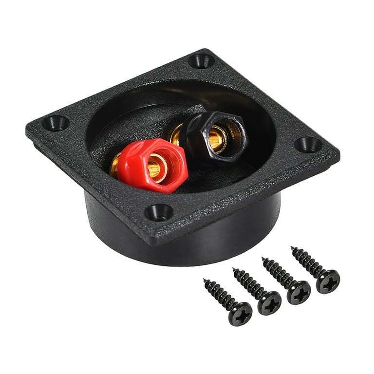 2 Terminali Altoparlante 2 Vie Nero - Connettori A Molla Per Casse E Subwoofer - Diametro 48mm - Foto 5