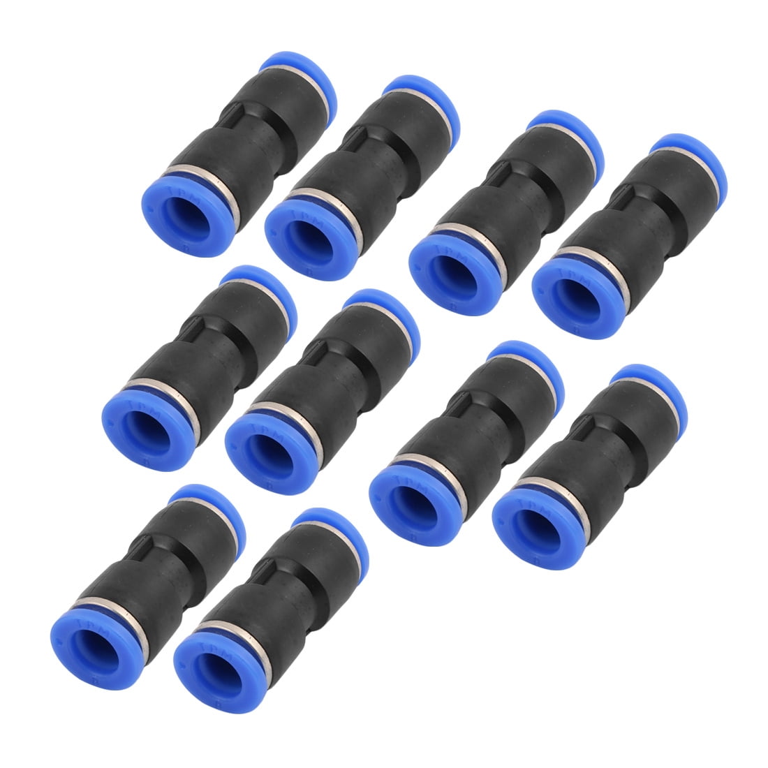 Unique Bargains 2 Way Straight Tube Hose Pneumatic Air Fitting Push In Connector