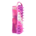thumbnail image 1 of Unique Bargains 2 in 1 Body Brush Hair Scalp Massager Silicone Body Scrubber Camouflage Purple, 1 of 7