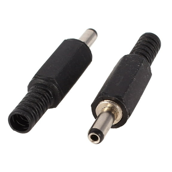 Unique Bargains 2 x DC Power 3.4mm x 1.3mm Male Plug Connector Socket Adapter Replacements