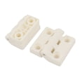 thumbnail image 1 of Unique Bargains 2 x White Two Leaves Reinforced Plastic Door Bearing Hinge 48mm x 48mm, 1 of 1