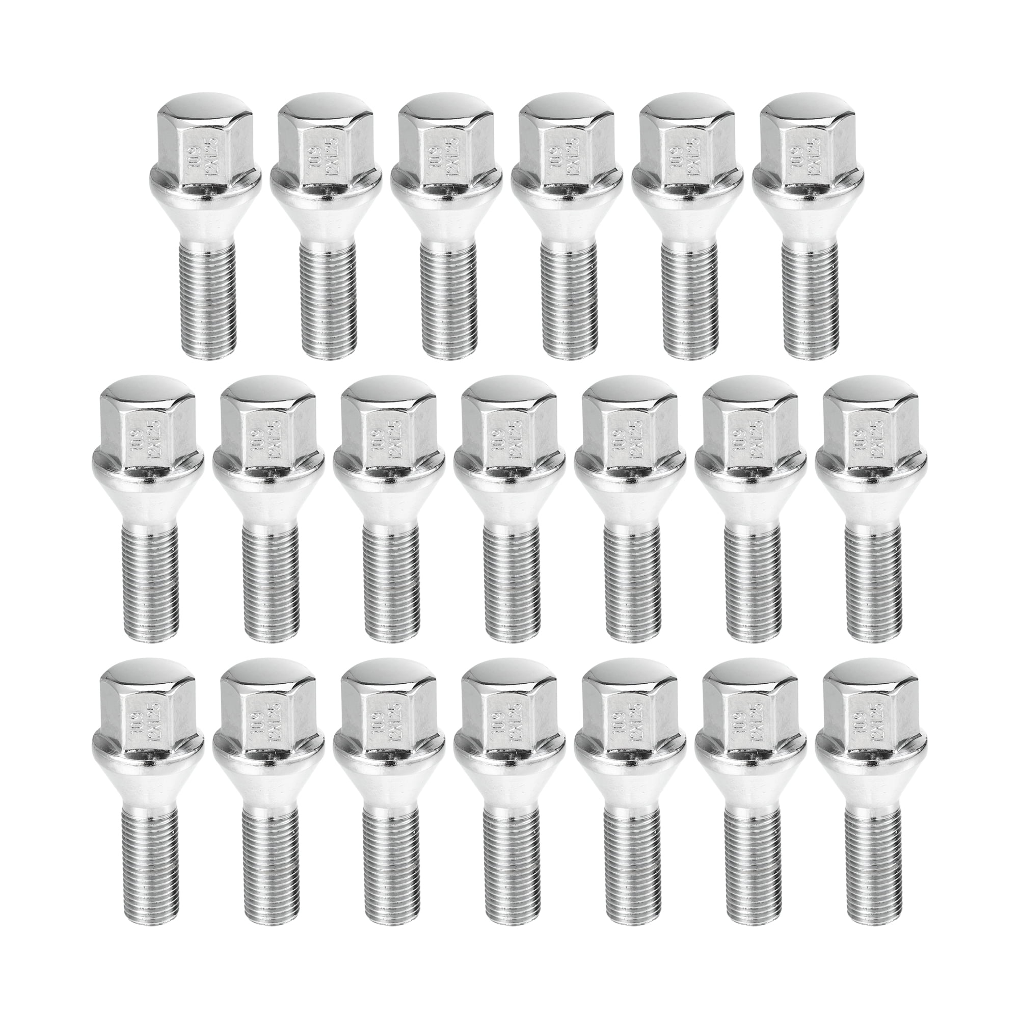 Unique Bargains 20 Extended Wheel Lug Bolts for Jeep Cherokee 2014-2022 M12x1.25mm