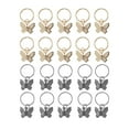 thumbnail image 1 of Unique Bargains 20 Hair Cuffs Dreadlock Butterfly Dreadlock Hair Clips Black Gold Tone, 1 of 5