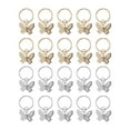 thumbnail image 1 of Unique Bargains 20 Hair Cuffs Dreadlock Butterfly Dreadlock Hair Clips Gold Tone Silver Tone, 1 of 5