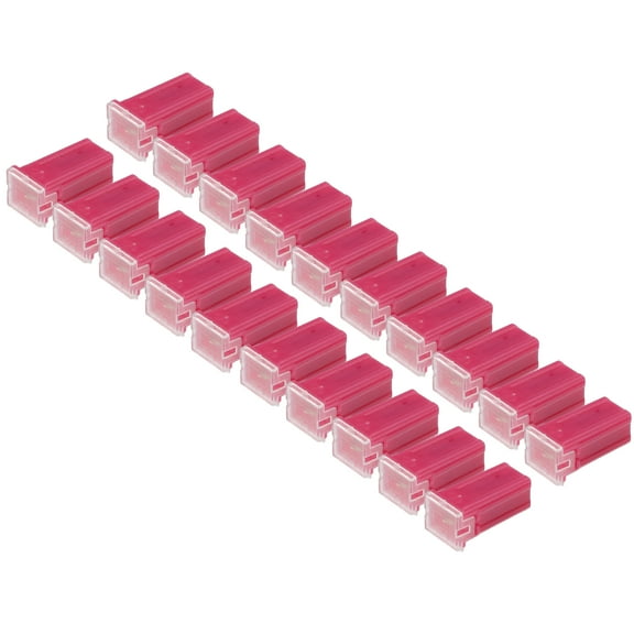 Unique Bargains 20 Pcs 30A Micro Cartridge Fuses Engine Inner FMM M-Case Type Fuses for Car Truck Durable Plastic Metal