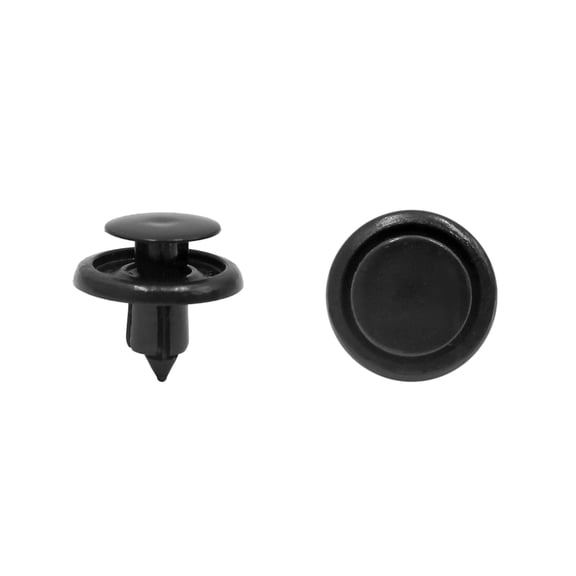 Unique Bargains 20 Pcs 7mm Hole Dia. Car Black Plastic Mud Clips Bumper Fender Fastener Rivet