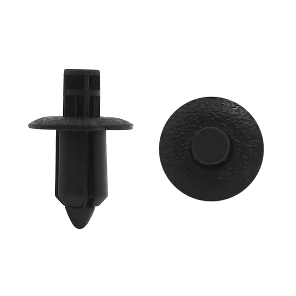 Unique Bargains 20 Pcs 8mm Hole Dia 17mm Head Plastic Rivet Fastener Push Clips for Car