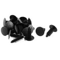 thumbnail image 1 of Unique Bargains 20 Pcs Black Plastic Door Trim Panel Hood Fastener Clip for 7mm Hole, 1 of 2