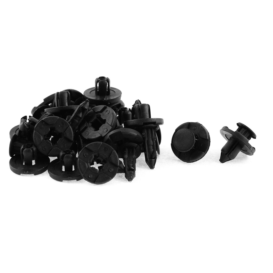20x Black 8mm Wheel Arch Lining Trim Screw Rivets For Hyundai - Plastic Push Clips