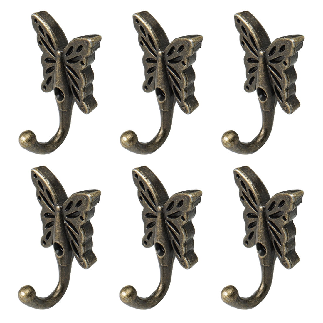 Unique Bargains 20 Pcs Cup Ceiling Hooks Screw Hanger Indoor Outdoor Bronze Tone