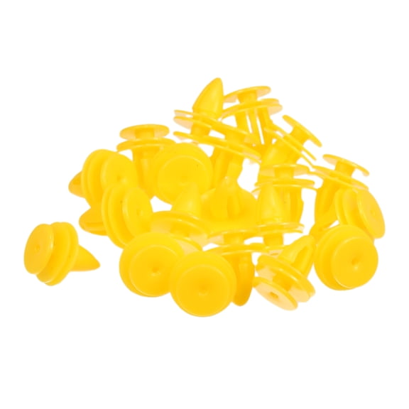 Unique Bargains 20 Pcs Door Trim Panel Retainer Clip Fasteners Compatible for Chevrolet Aveo 2004-2011 Plastic Yellow