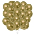 thumbnail image 1 of Unique Bargains 20 Pcs Durable Latex Party Balloons 10 In Helium Balloons Gold Tone, 1 of 6