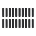 thumbnail image 1 of Unique Bargains 20 Pcs Durable Straight Nail Files Black, 1 of 7