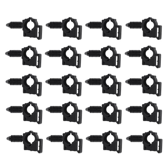 Unique Bargains 20 Pcs Fuel Line Retaining Clip Wire Routing Clips Replace Fit for GMC, Black