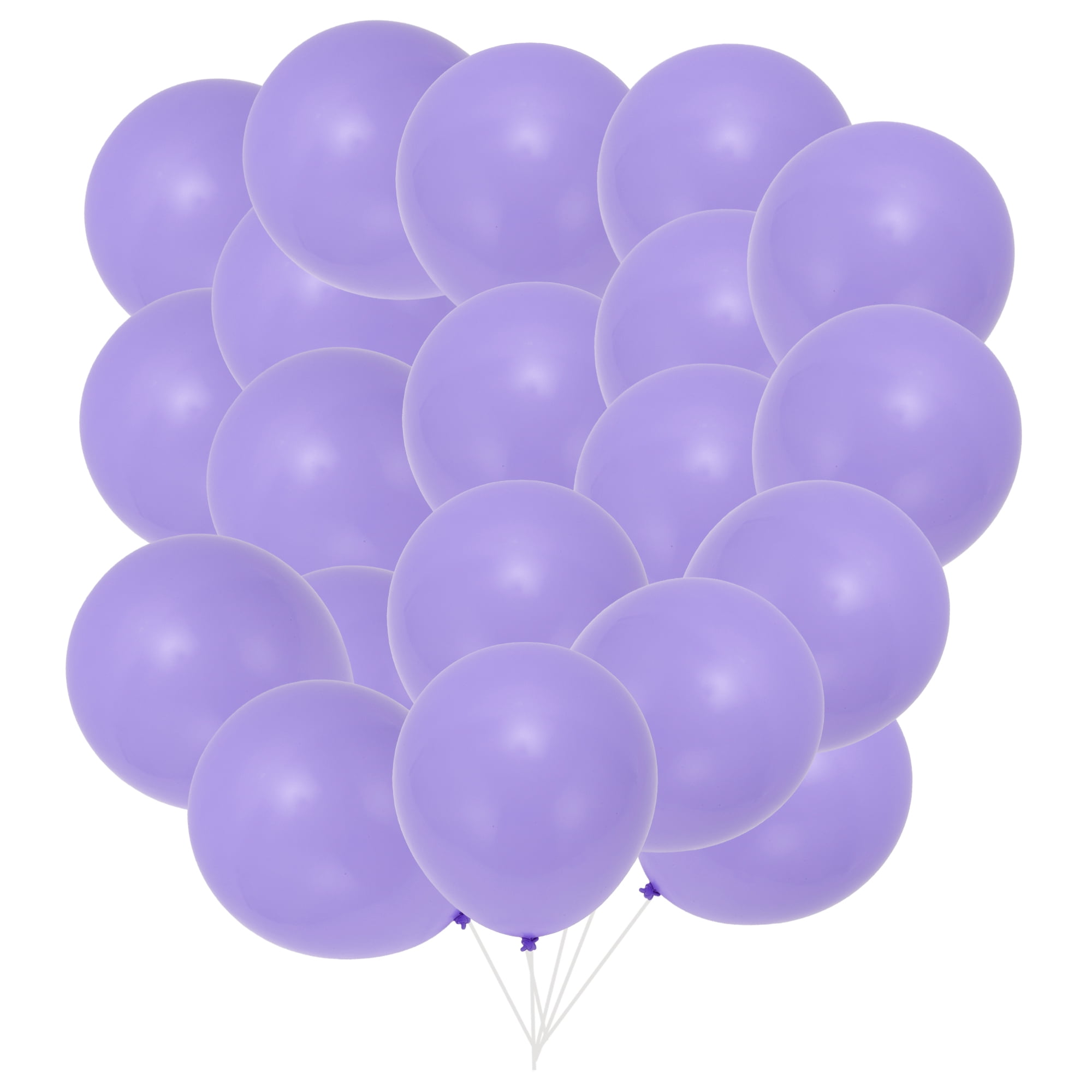 Unique Bargains 20 Pcs Latex Party Balloons 10-inch Round Helium Balloon Purple