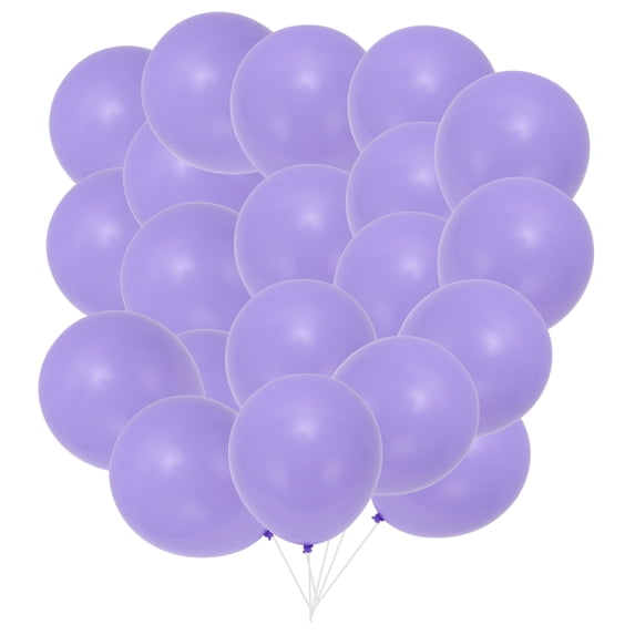 Unique Bargains 20 Pcs Latex Party Balloons 10-inch Round Helium Balloon Purple