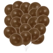 Unique Bargains 20Pcs Latex Party 10 Inch Helium Balloons Light Brown