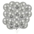 thumbnail image 1 of Unique Bargains 20 Pcs Latex Party Balloons for Anniversary Party Decorations Silver Tone, 1 of 6