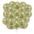 thumbnail image 1 of Unique Bargains 20Pcs Latex Party Wedding Graduation Anniversary Balloons Green, 1 of 6