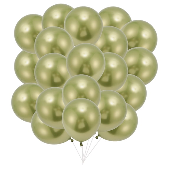 Unique Bargains 20Pcs Latex Party Wedding Graduation Anniversary Balloons Green