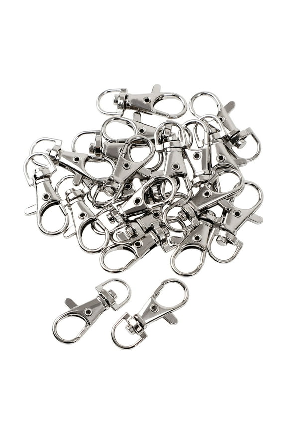 20 Pcs Metal Lobster Swivel Claw Clasps Hook Trigger Clip Buckle Keychains