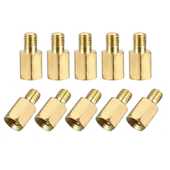 Unique Bargains 20 Pcs PCB Motherboard Standoff Hex Spacer Screw Nut M3 Male 4mm to Female 6mm