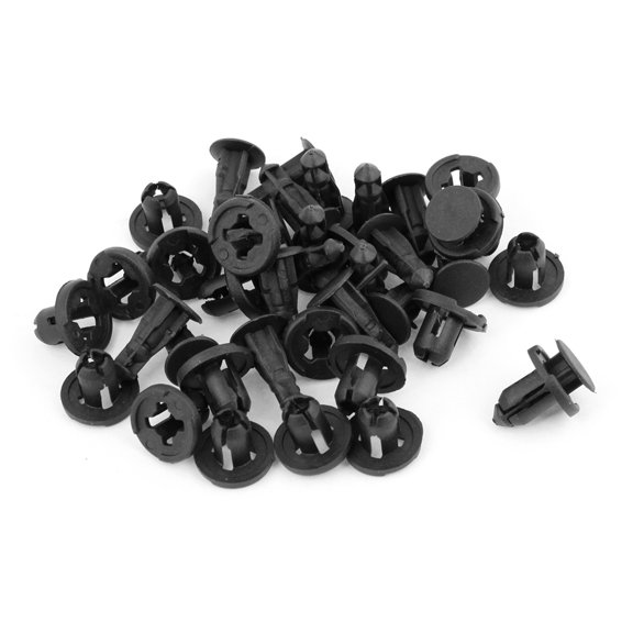 Unique Bargains 20 Pcs Plastic Rivets Car 16mm Head Dia Door Trim Panel Retainer Clips