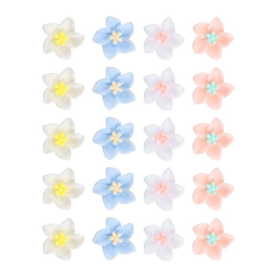 Unique Bargains 20 Pcs Small Flower Hair Clips Mini Flower Hair Clips for Girls Cute Mini Hairpin Yellow White