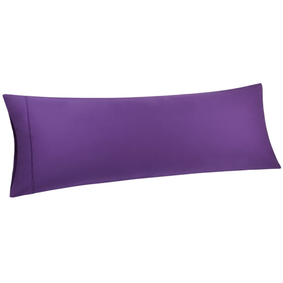 Unique Bargains 20"x 55" 1PC Zipper Closure Body Pillow Cover Grape