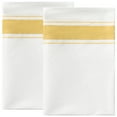 thumbnail image 1 of Unique Bargains 20"x28" Absorbent Linen Kitchen Dish Tea Towels Set Yellow, 1 of 6